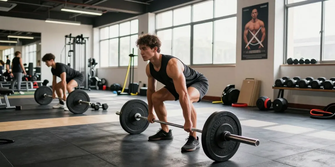 Athlet beim Training im Astera Shop für Fitnessprodukte