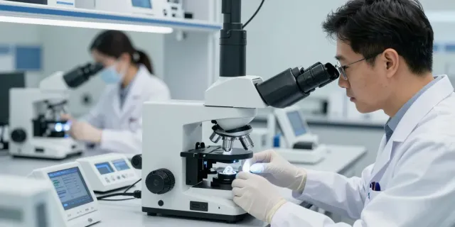 Labordiamanten kaufen in einem modernen Labor mit Fachleuten.