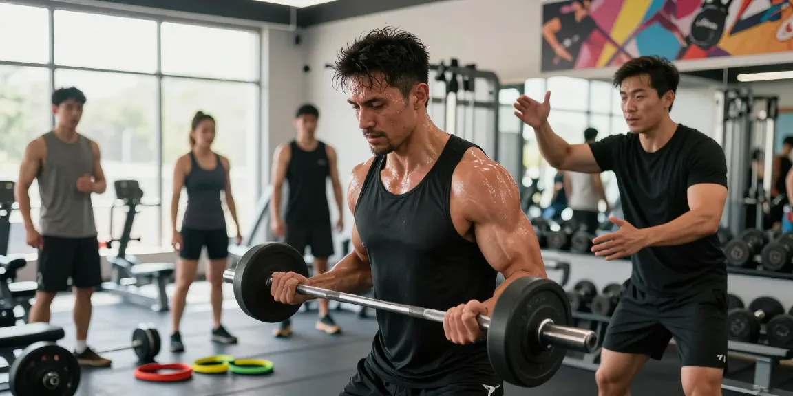 Anabolika Shop für Bodybuilder in einem modernen Fitnessstudio mit motivierender Atmosphäre und energetischen Trainingsmomenten.