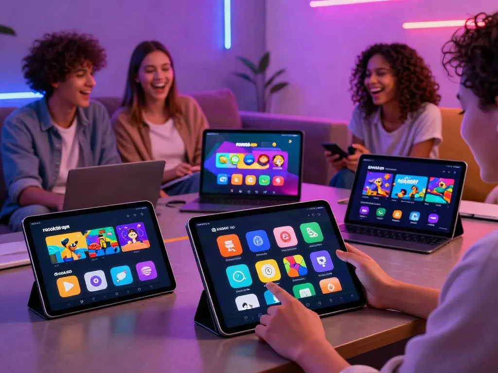 Engaging user experience with rokok88 apk interface in a vibrant social setting.