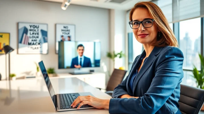 Headhunter Schweiz vermittelt Kandidaten in professionellem Umfeld mit modernem Büro.