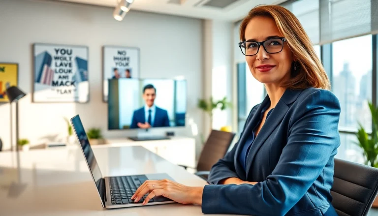 Headhunter Schweiz vermittelt Kandidaten in professionellem Umfeld mit modernem Büro.