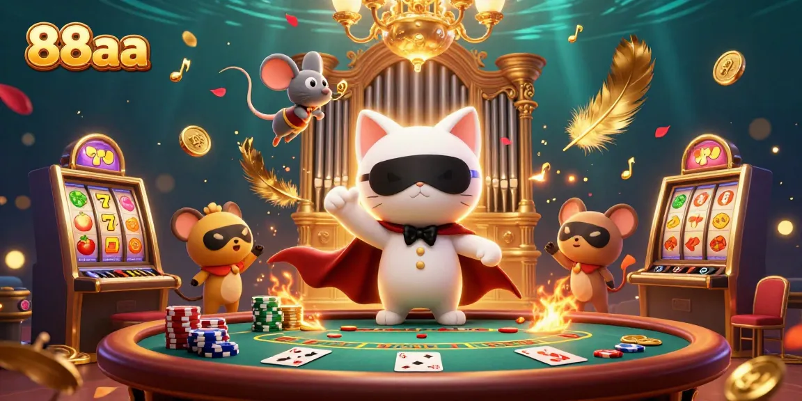 Play 88aa and win big with vibrant casino elements in a dynamic gambling scene.