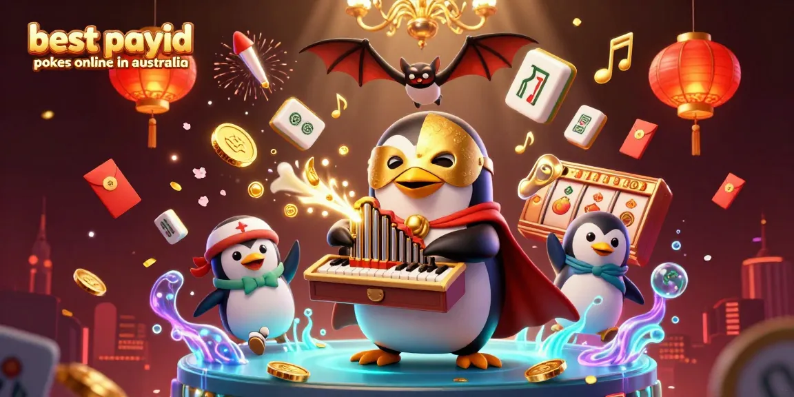 Experience thrilling gameplay with the best payid pokes online in Australia, featuring vibrant slot elements.