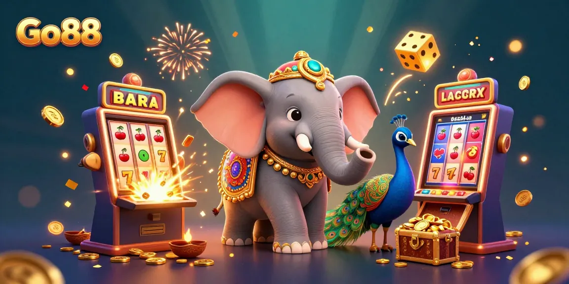 Join Go88 and enjoy a vibrant casino experience with 3D illustrated characters and dynamic gaming elements.